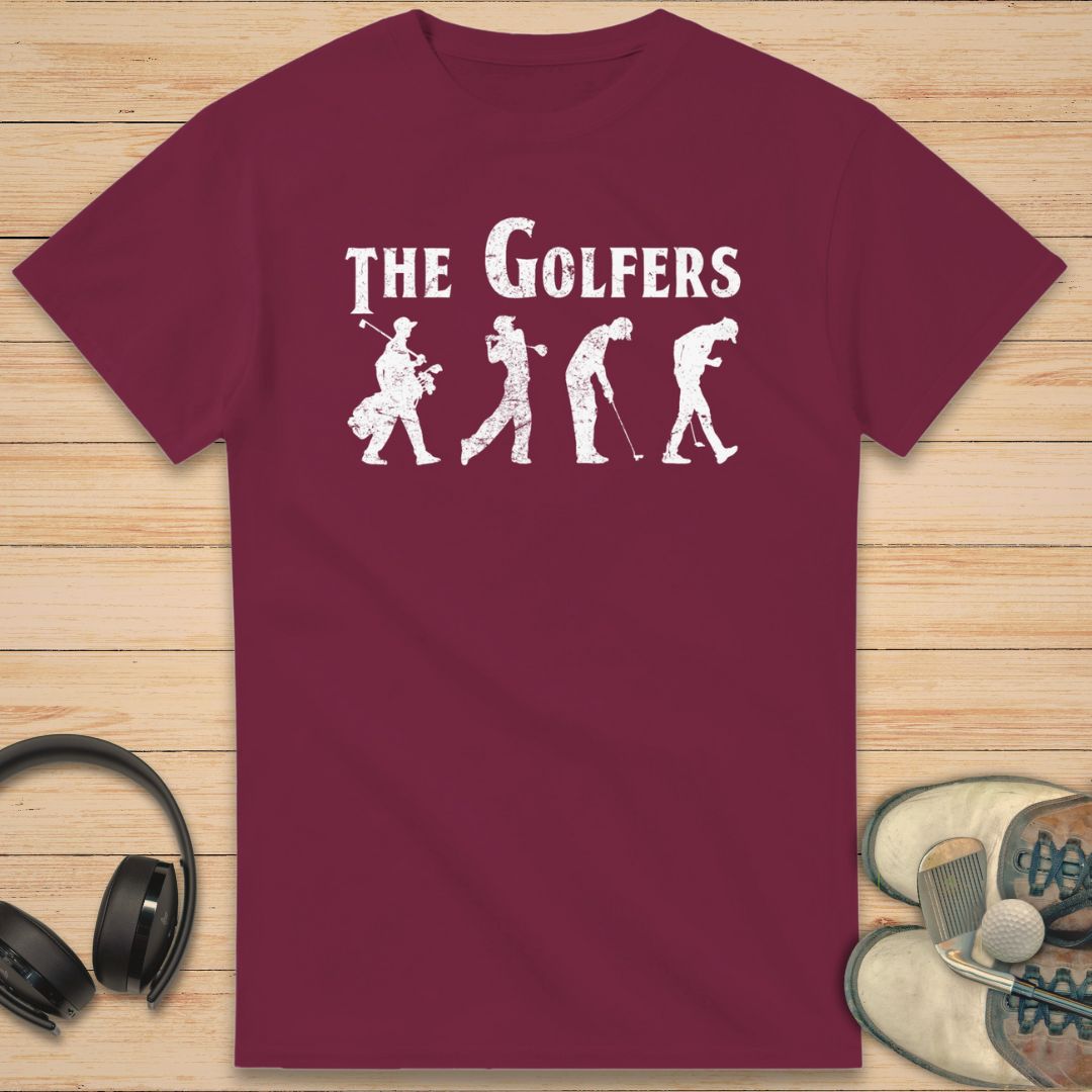 The Golfers T-Shirt Maroon
