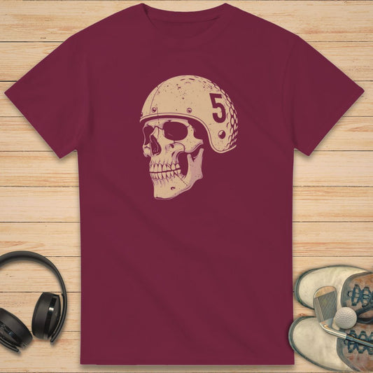 Skull Golfer II T-Shirt Maroon