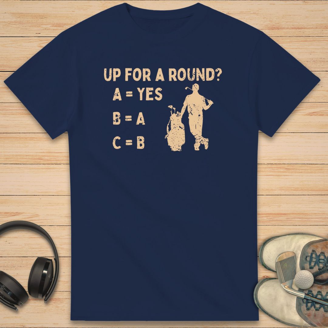 Up For A Round T-Shirt Navy