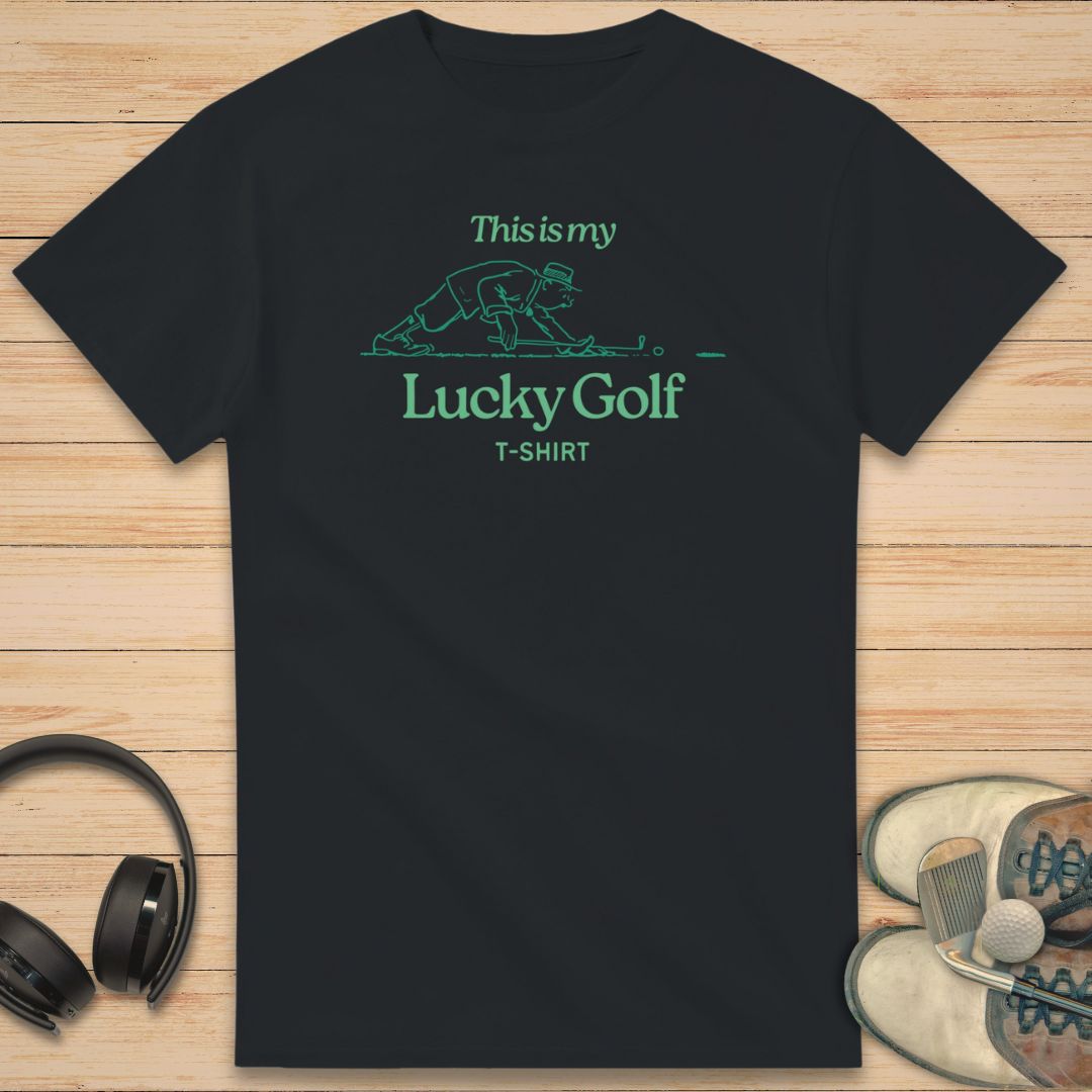 Lucky Golf T-Shirt Black
