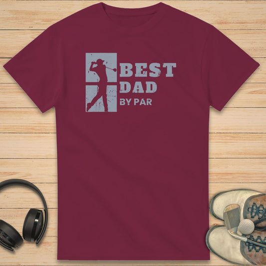 Best Dad Mono T-Shirt Maroon