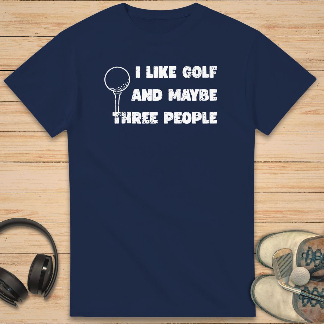 I Like Golf T-Shirt Navy