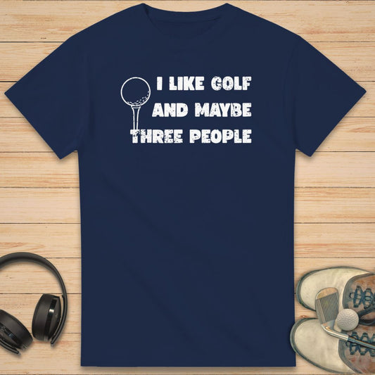 I Like Golf T-Shirt Navy