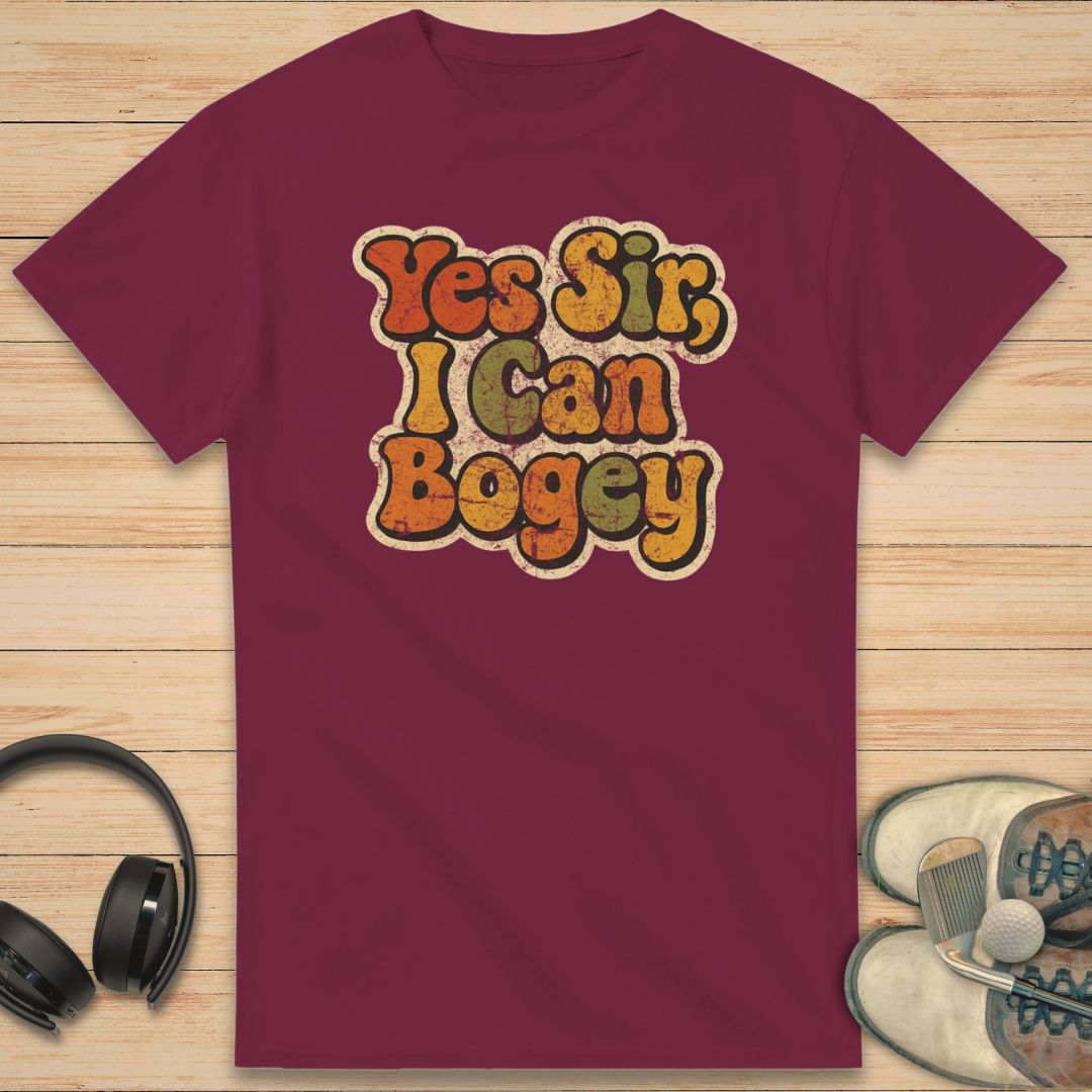 I Can Bogey T-Shirt Maroon