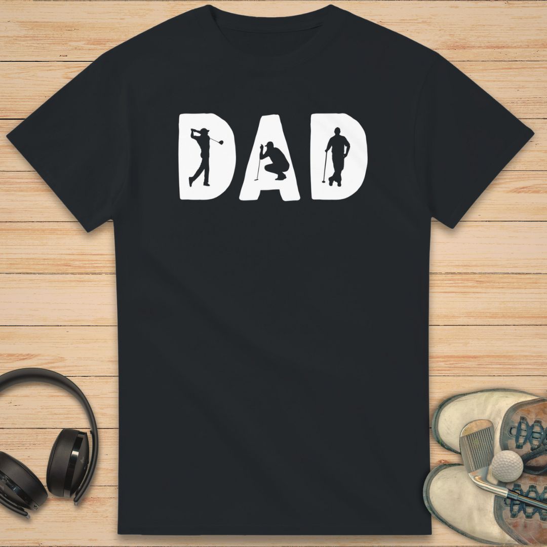 Golf Dad T-Shirt Black