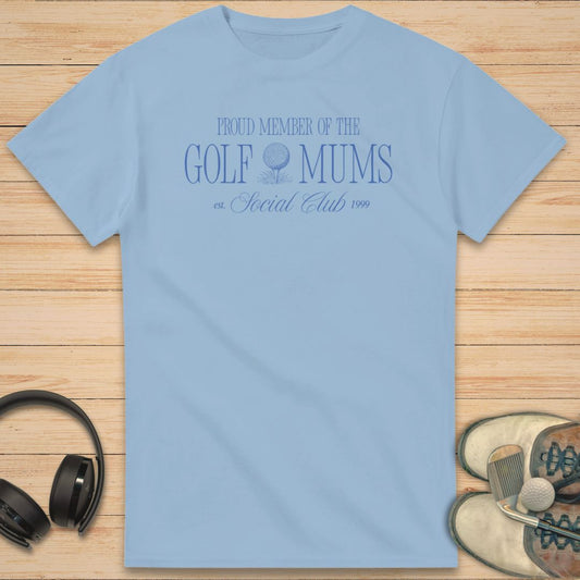 Golf Mums T-Shirt Light Blue