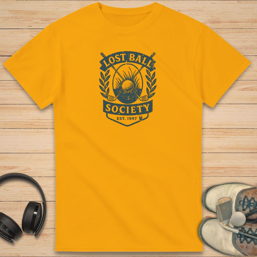Lost Ball Society T-Shirt Gold