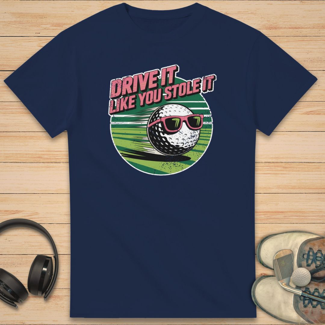 Drive It Stole It T-Shirt Navy