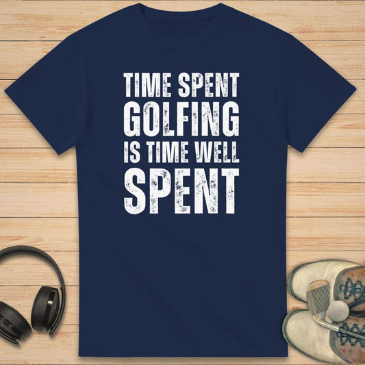Time Spent Golfing T-Shirt Navy