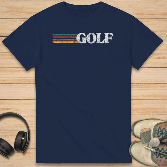 Retro Golf T-Shirt Navy