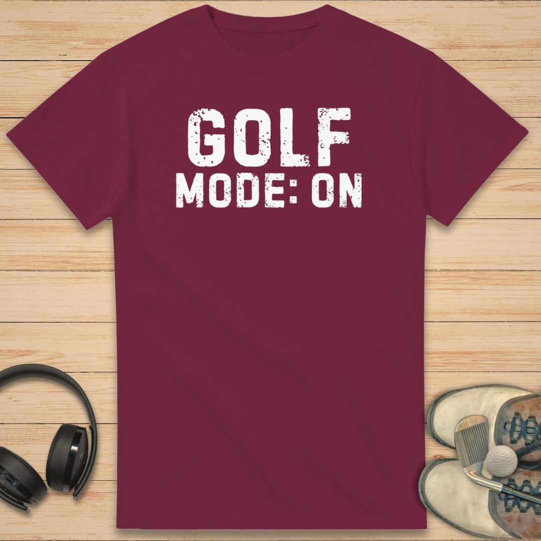 Golf Mode T-Shirt Maroon