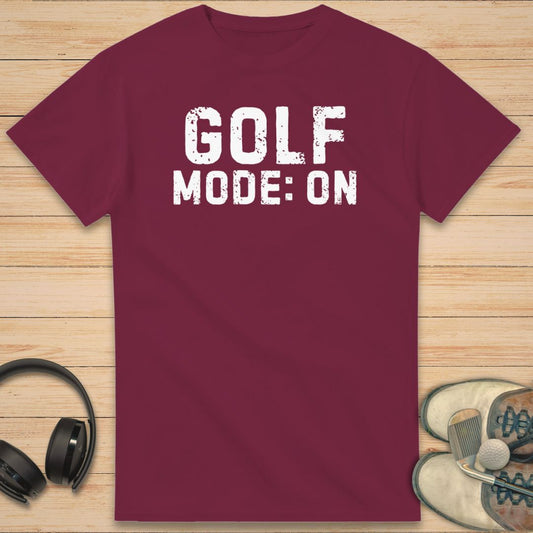 Golf Mode T-Shirt Maroon