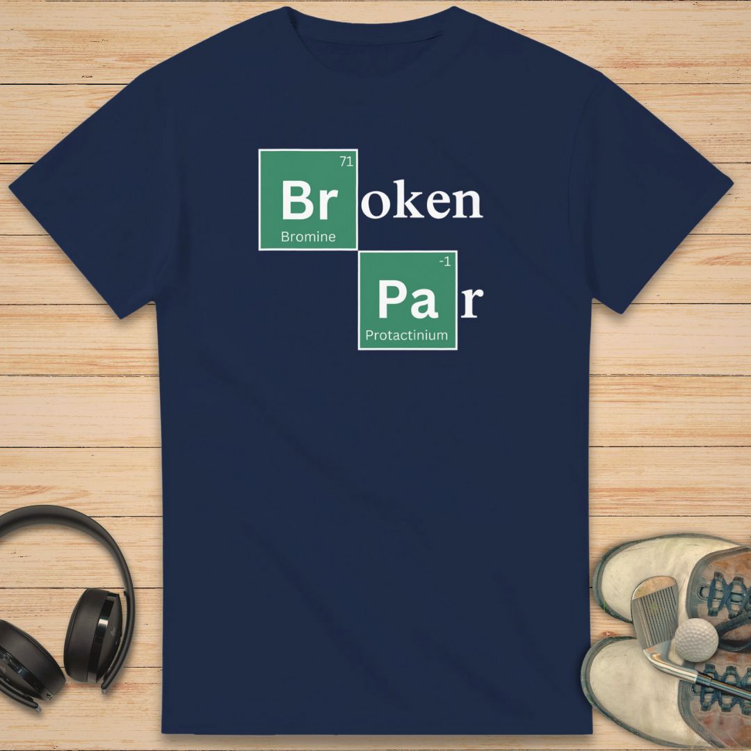Broken Par T-Shirt Navy
