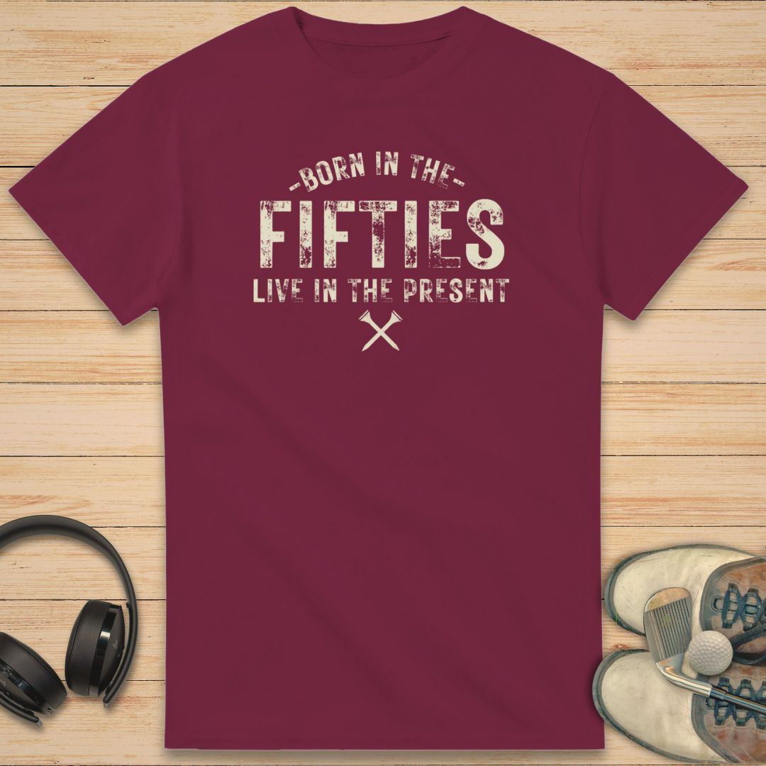 Born 50s T-Shirt Maroon