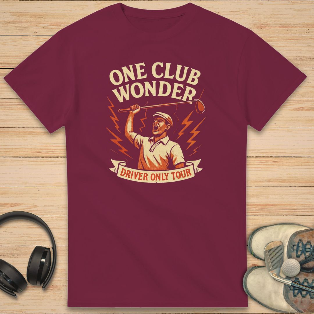 One Club Wonder T-Shirt Maroon