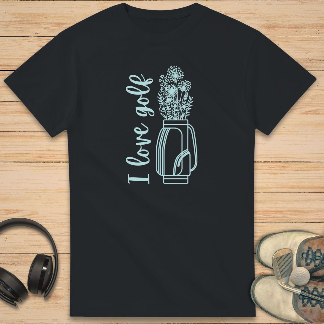 Love Golf T-Shirt Black
