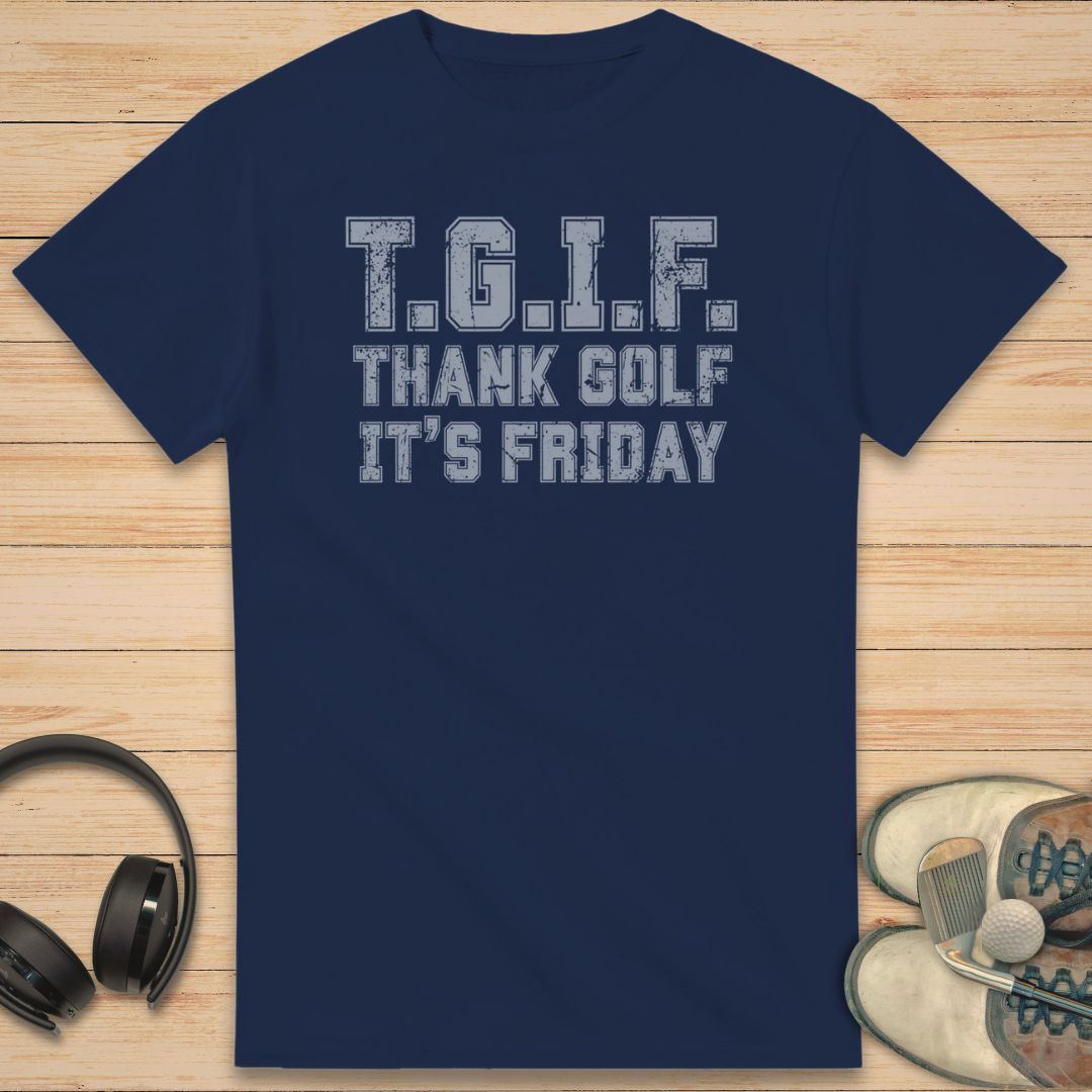 Thank Golf T-Shirt Navy