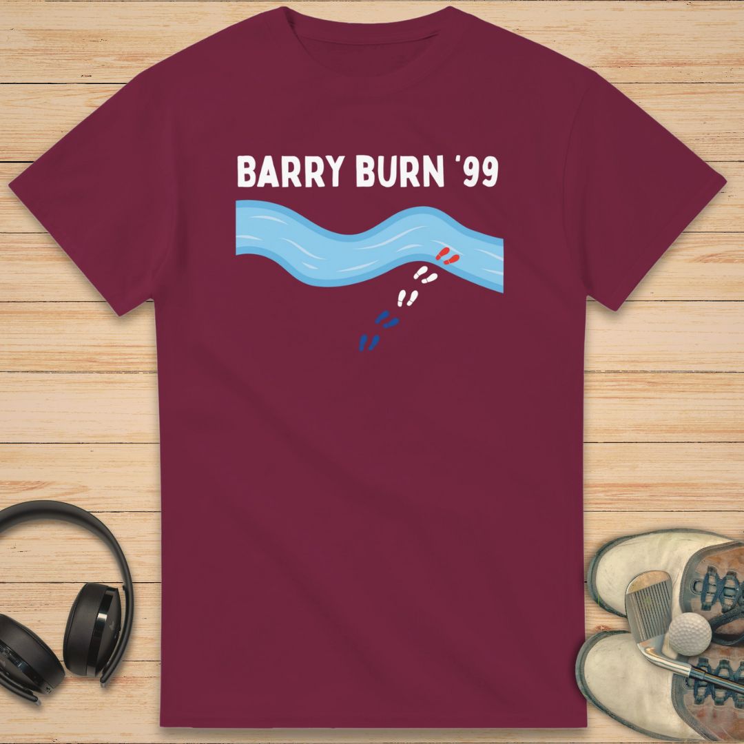 Barry Burn T-Shirt Maroon