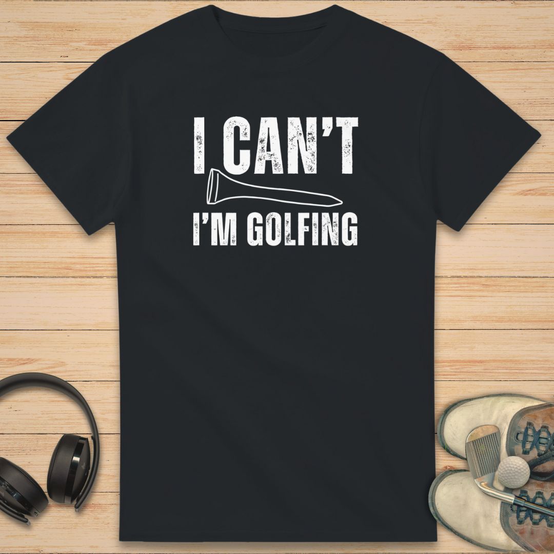 I'm Golfing T-Shirt Black