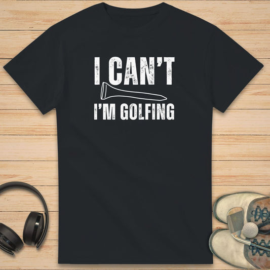 I'm Golfing T-Shirt Black