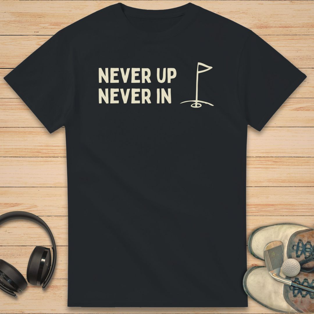 Never Up T-Shirt Black