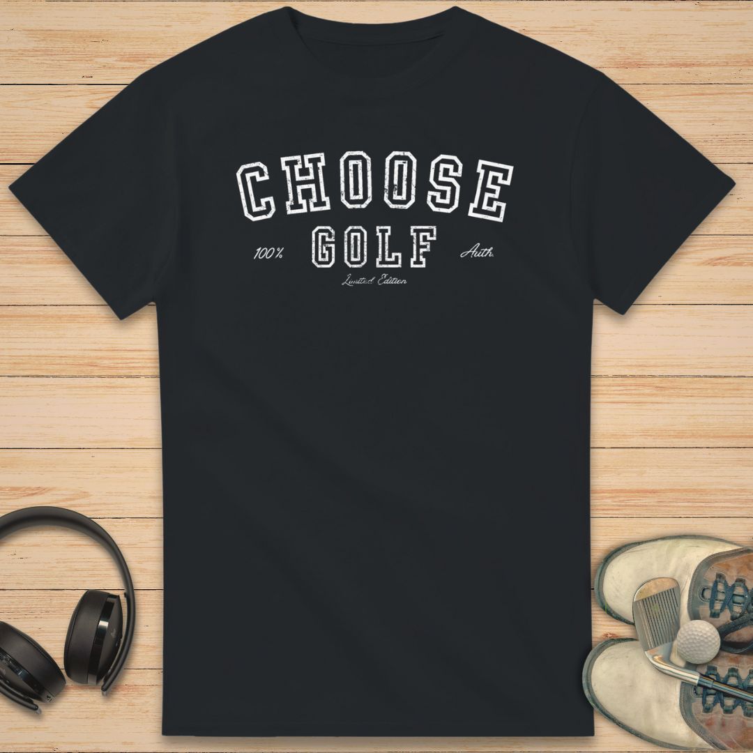 Choose Golf T-Shirt Black