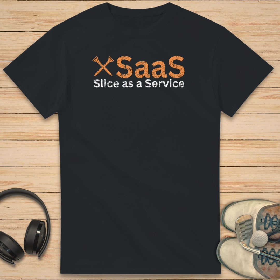SaaS Golf T-Shirt Black