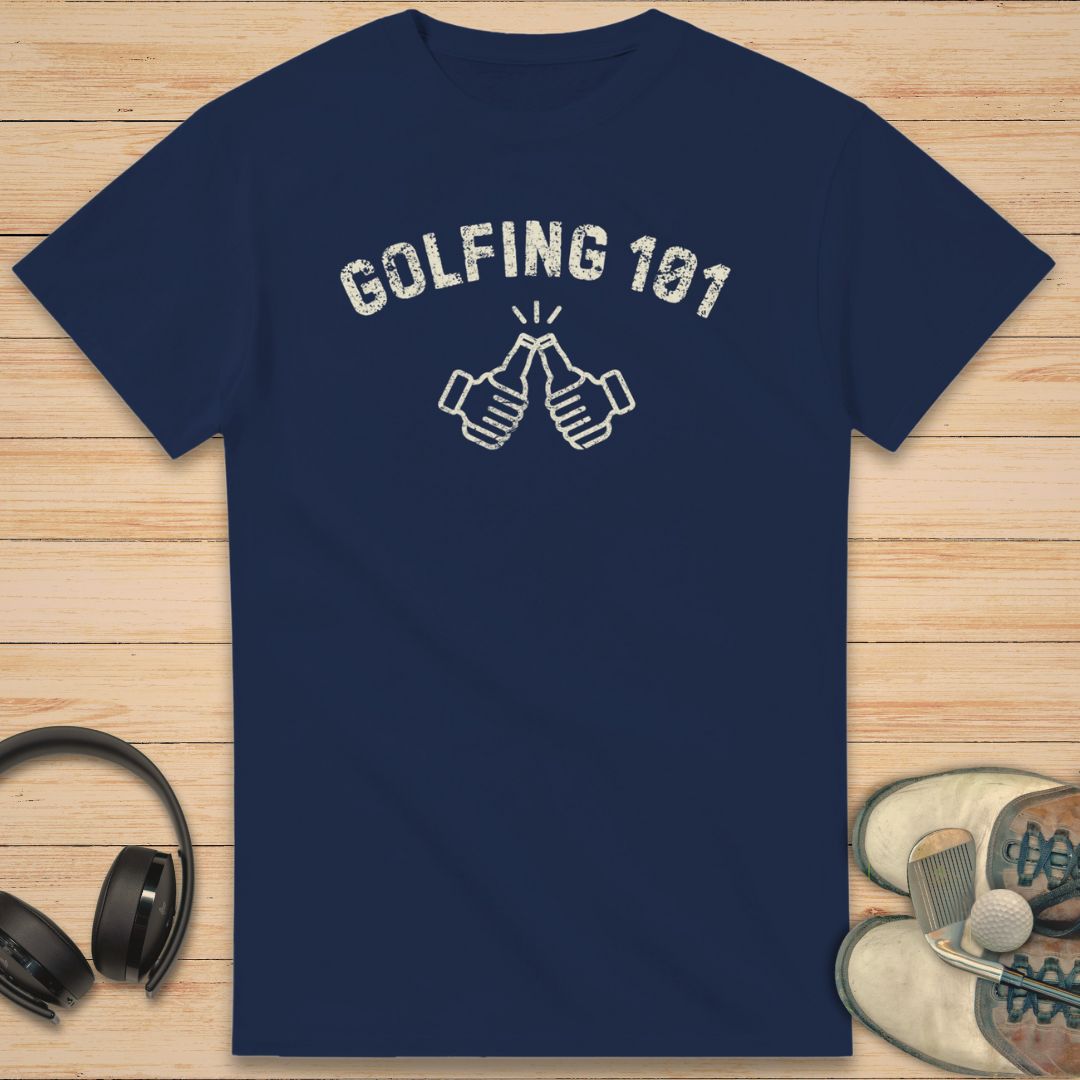 Golfing 101 T-Shirt Navy