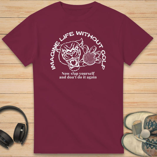 Without Golf T-Shirt Maroon