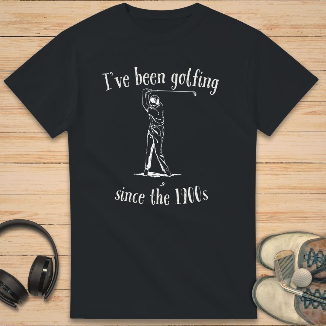 Golfing 1900s T-Shirt Black