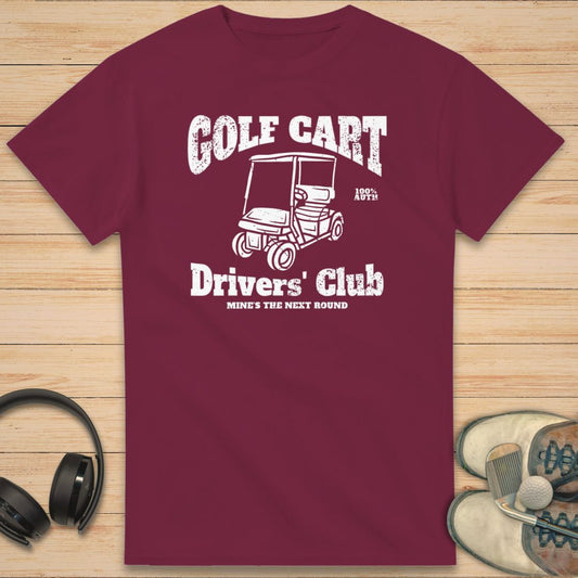 Golf Cart T-Shirt Maroon