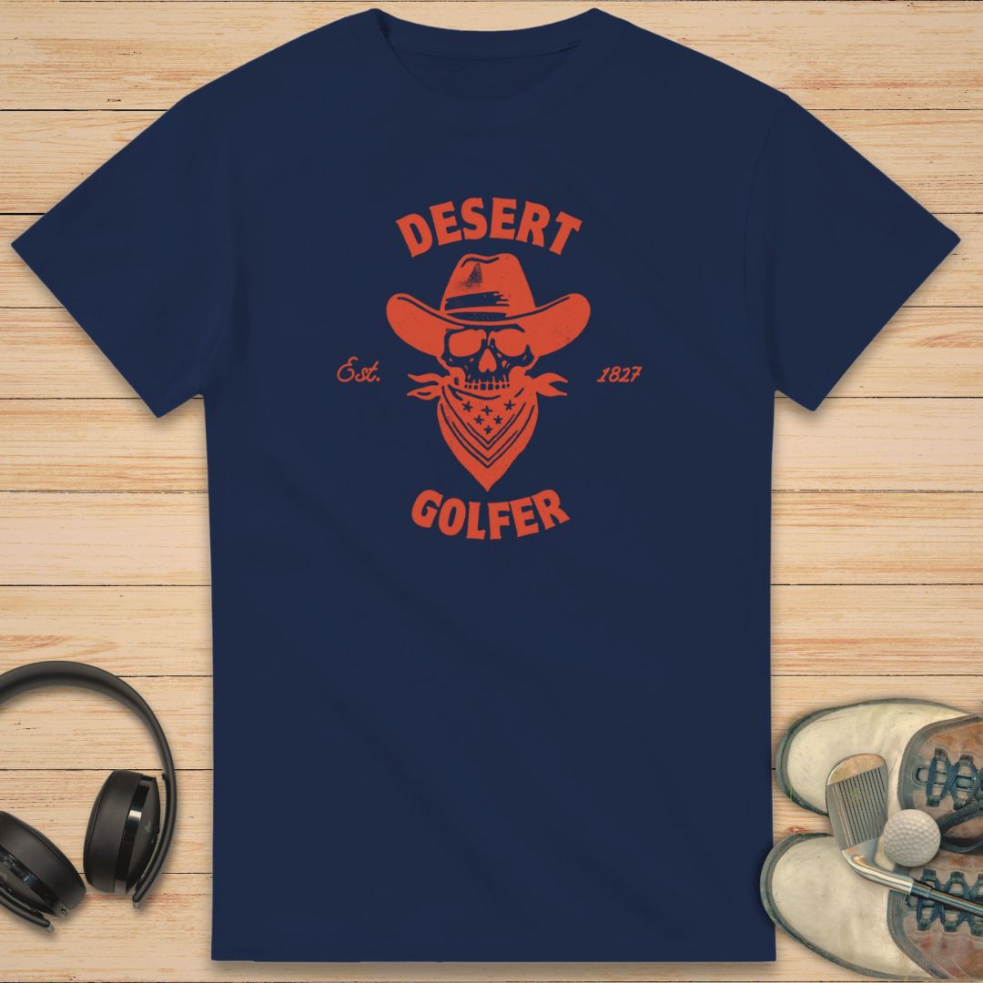 Desert Golfer T-Shirt Navy
