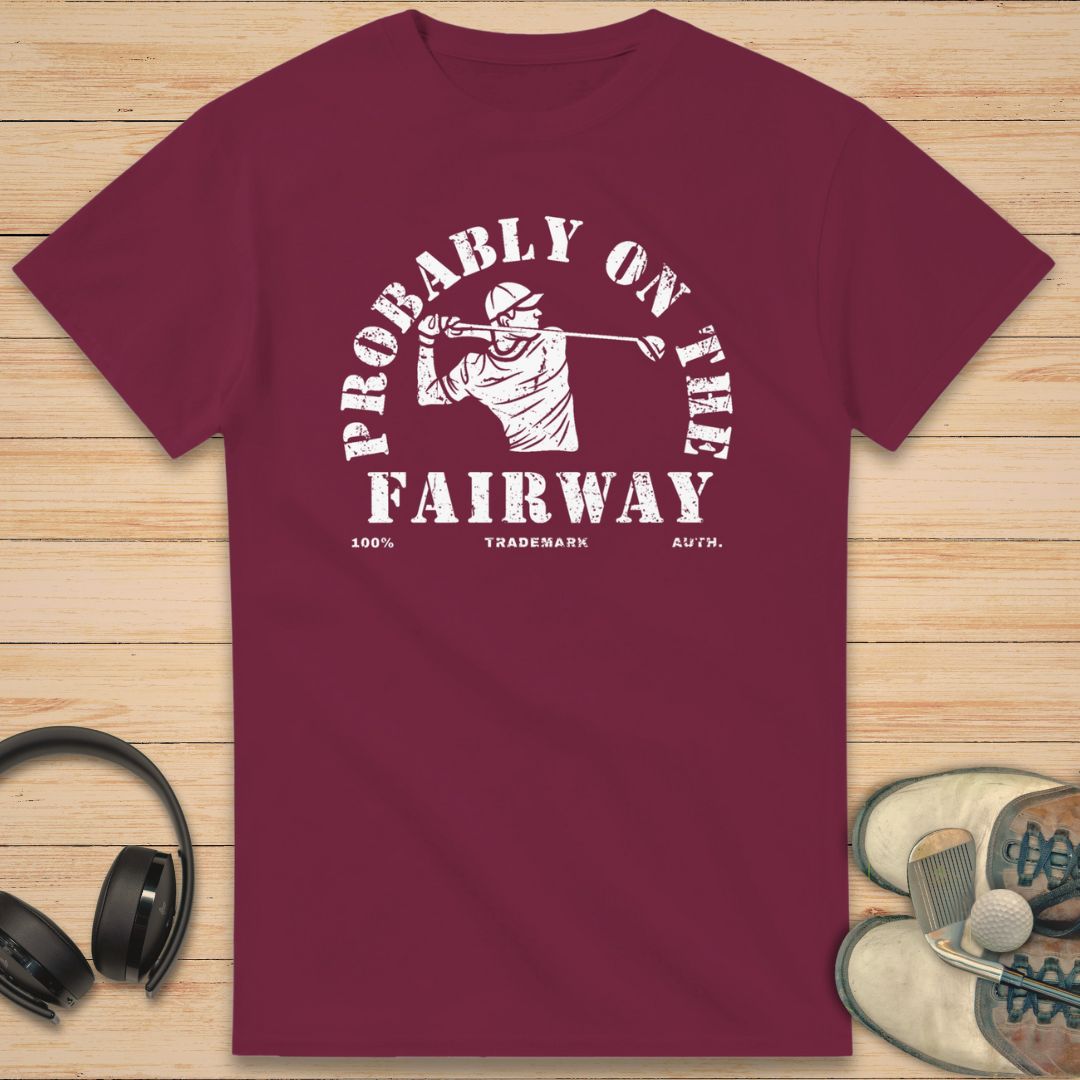 On The Fairway T-Shirt Maroon