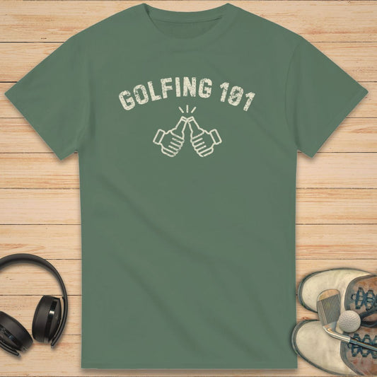 Golfing 101 T-Shirt Military Green