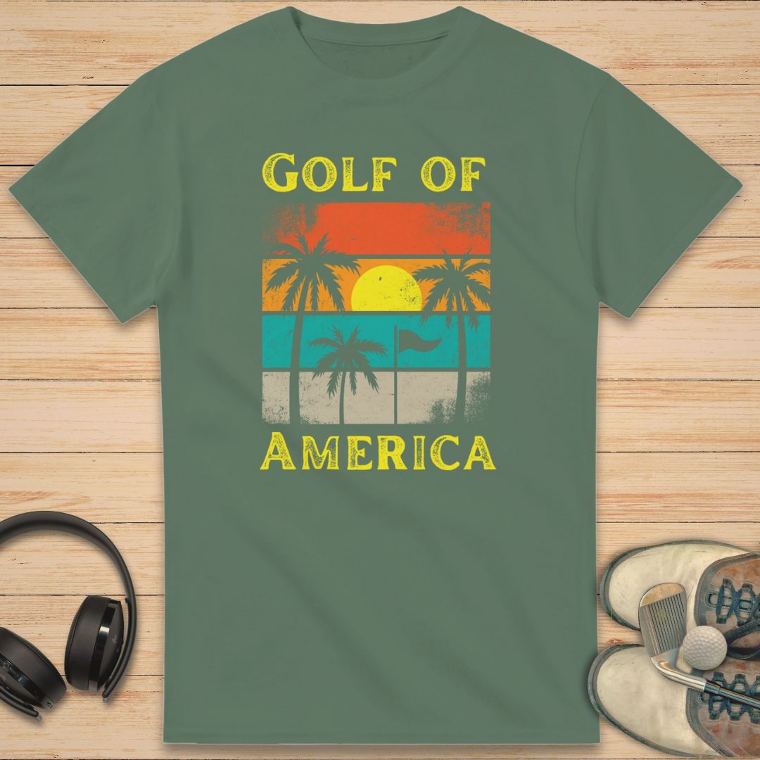 Golf America T-Shirt Military Green