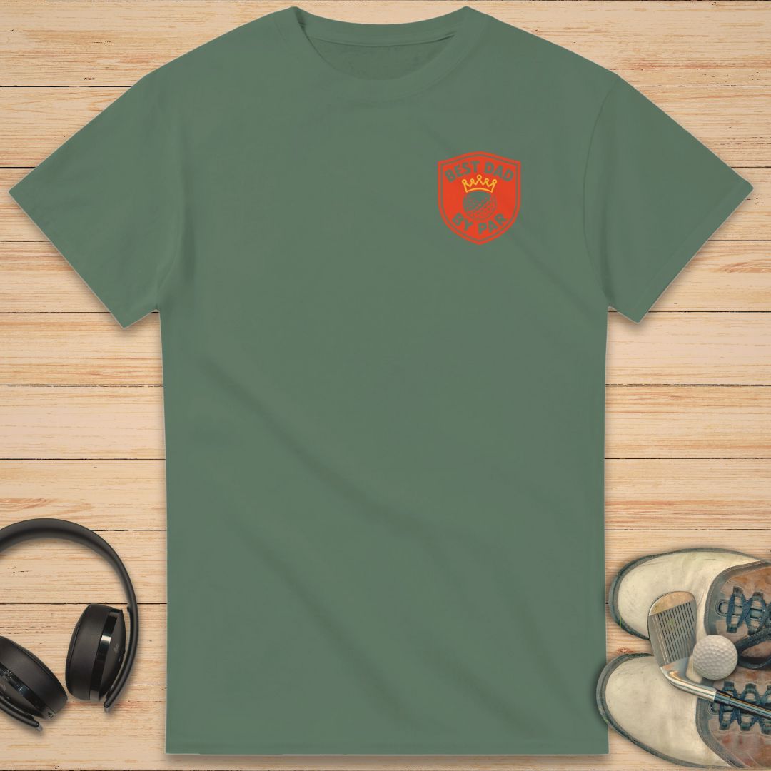 Best Dad Crown T-Shirt Military Green