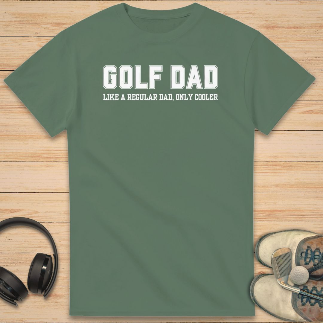 Golf Dad Cooler T-Shirt Military Green