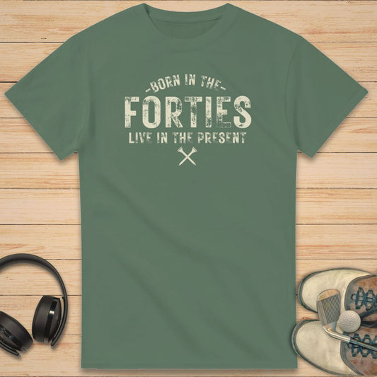 Born 40s T-Shirt Military Green