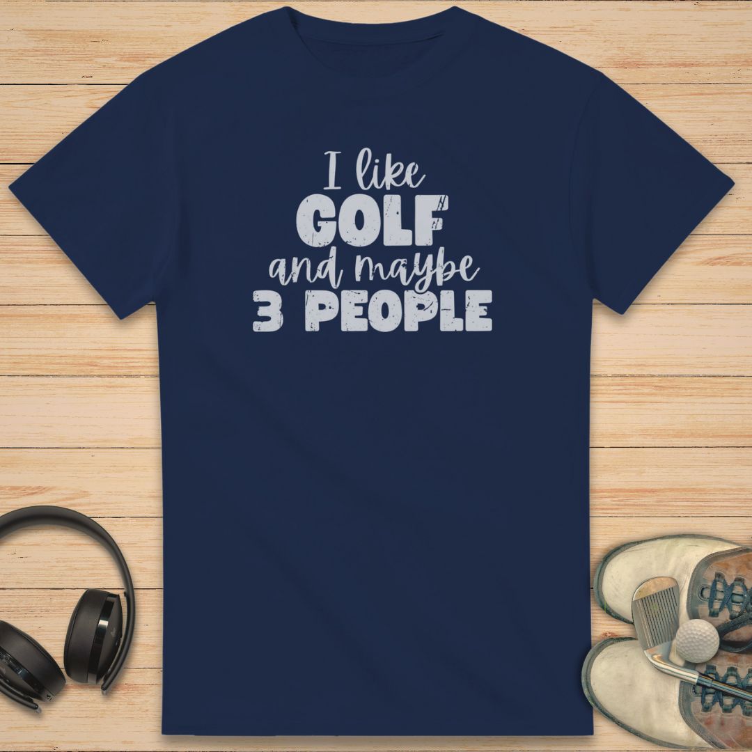 I Like Golf T-Shirt Navy