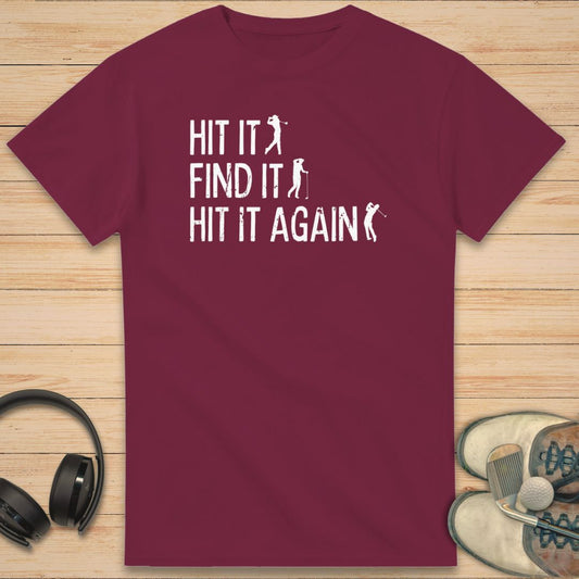 Hit It T-Shirt Maroon