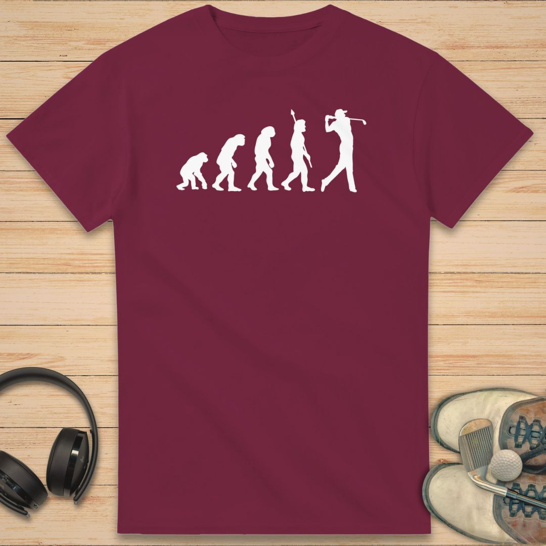 Evolution T-Shirt Maroon
