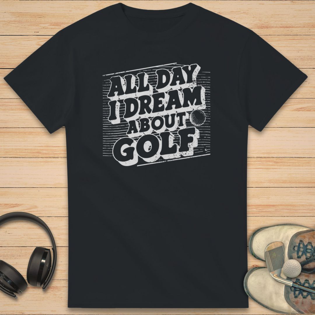 I Dream Golf T-Shirt Black