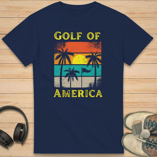 Golf America T-Shirt Navy