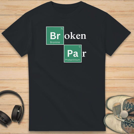 Broken Par T-Shirt Black